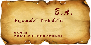 Bujdosó András névjegykártya